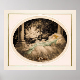 Poster Beauté dormante par Louis Icart