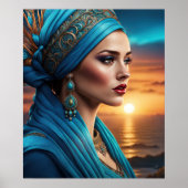 Poster Beauté du coucher de soleil doré (Devant)