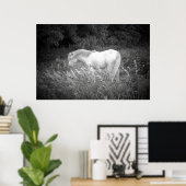 Poster Beauté en noir et blanc (Bureau à domicile)