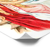 Poster Beauté En Rose Et La Bête (Coin)