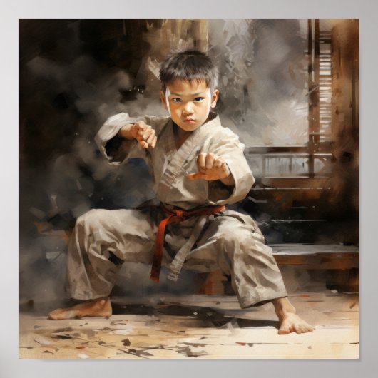 Poster Beauté énigmatique du jeune maître chinois dans la (Devant)