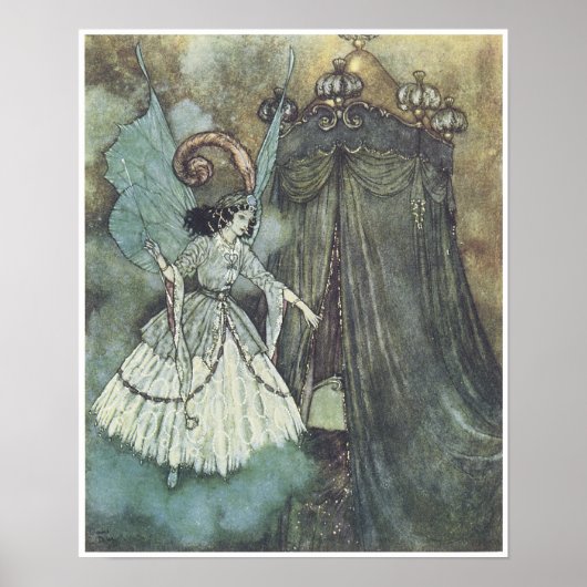 Poster Beauté et bête, Edmund Dulac (Devant)