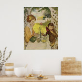 Poster Beauté et bête par Jessie Willcox Smith (Cuisine)