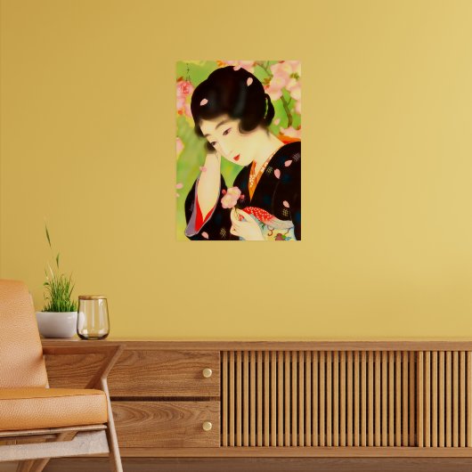 Poster Beauté et fleurs de cerisier Chigusa Kitani (Salon 2)