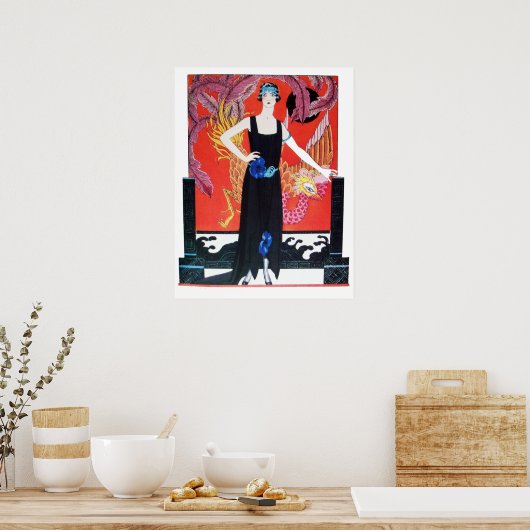 POSTER BEAUTÉ ET PHOENIX, DESIGNER MODE COMPOSÉ ARTISTE (Cuisine)