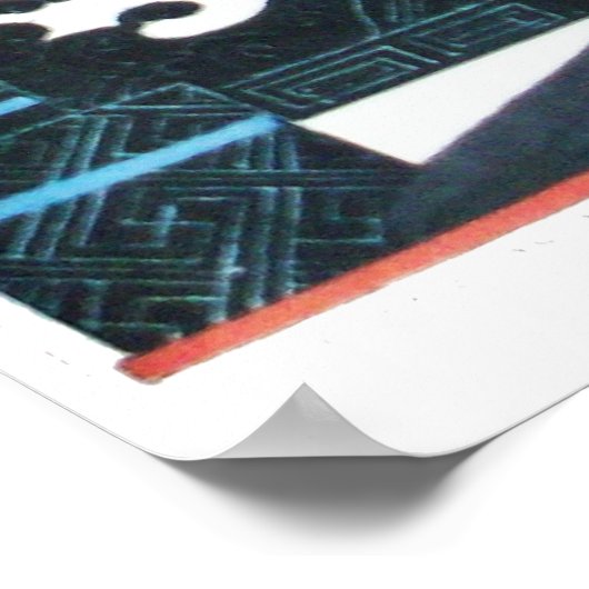 POSTER BEAUTÉ ET PHOENIX, DESIGNER MODE COMPOSÉ ARTISTE (Coin)