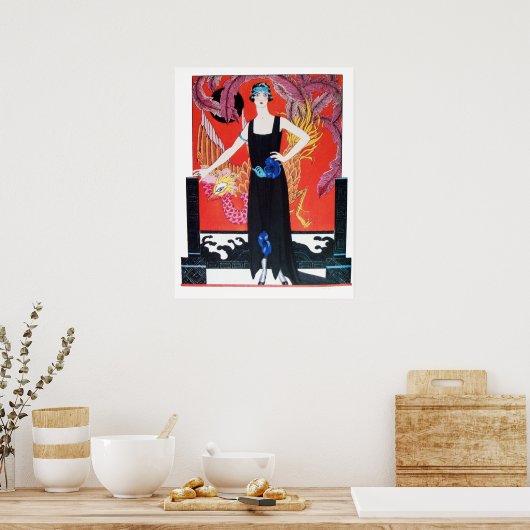 POSTER BEAUTÉ ET PHOENIX, DESIGNER MODE COMPOSÉ ARTISTE (Cuisine)