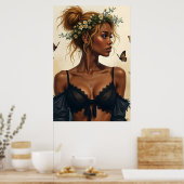 Poster Beauté Éthérée en Fleur (Cuisine)