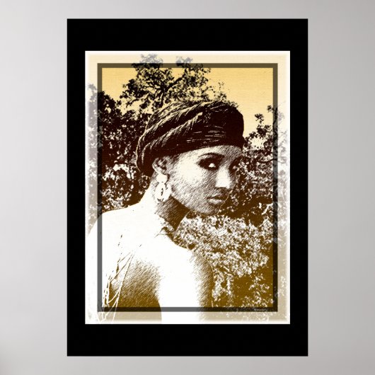 Poster Beauté éthiopienne (Devant)