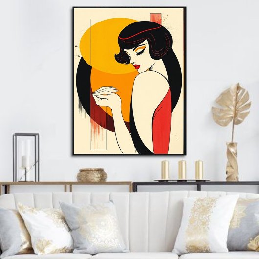 Poster beauté féminine