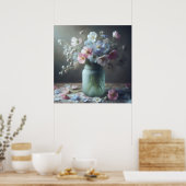 Poster Beauté florissante Un pot plein de fleurs (Cuisine)