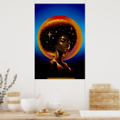 Poster Beauté & force : African Art Woman (Cuisine)