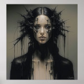 Poster Beauté gothique : Expressionniste Abstrait (Devant)