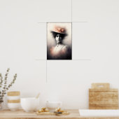 Poster Beauté Gracieuse Dans la Brume Vintage (Cuisine)