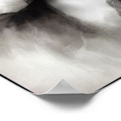 Poster Beauté gracieuse dans la brume vintage (Coin)