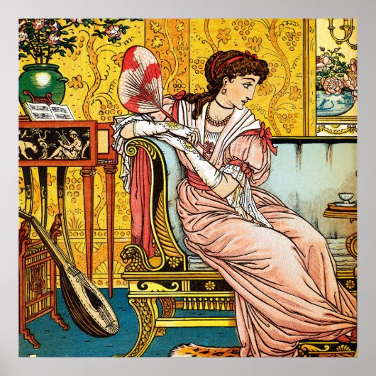 Poster Beauté, Illustration vintage de Walter Crane (Devant)