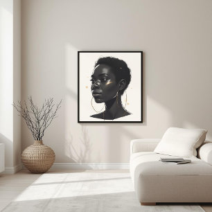 Poster Beauté Intemporelle – Art de Portrait Neutre
