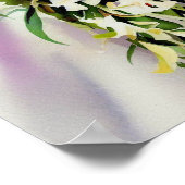 Poster Beauté intemporelle, Bouquet en cascade nuptiale 2 (Coin)