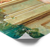 Poster Beauté jeune avec tendances florales par Hans Zatz (Coin)