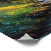 Poster Beauté luxuriante de la forêt d'automne (Coin)