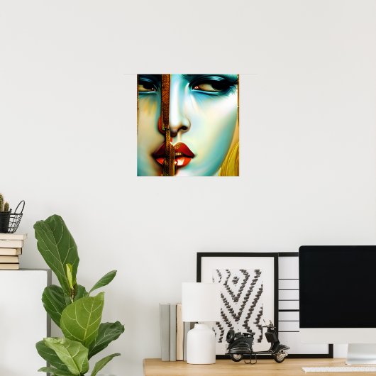 Poster Beauté mystique Déesse dorée (Bureau à domicile)