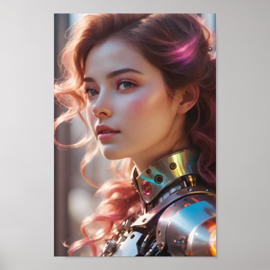 Poster Beauté naturelle et Attire robotique (Devant)