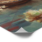 Poster Beauté orientale avec Roses par Hans Zatzka - post (Coin)