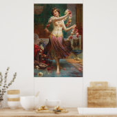 Poster Beauté orientale avec Roses par Hans Zatzka - post (Cuisine)