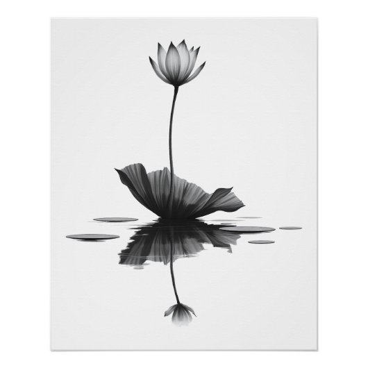 Poster Beauté pure Lotus (Devant)