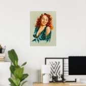 Poster Beauté rétro 06 (Bureau à domicile)