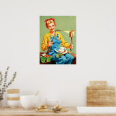 Poster Beauté rétro 38 (Cuisine)