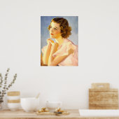 Poster Beauté rétro 60 (Cuisine)