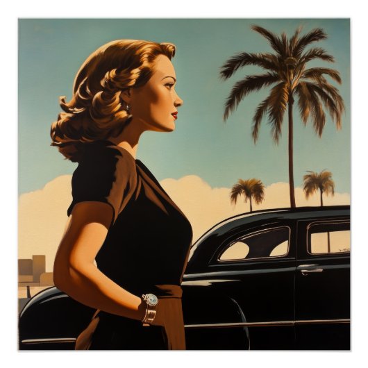 Poster Beauté Rétro Los Angeles (Devant)