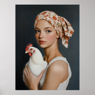 Poster Beauté rustique avec poulet