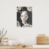 Poster Beauté Salon Muscle facial Anatomie Décor (Cuisine)