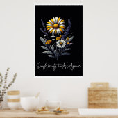 Poster Beauté simple, élégance intemporelle (Cuisine)