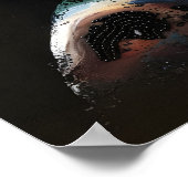 Poster Beauté texturée : un portrait perlé Abstrait (Coin)