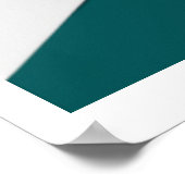 Poster Beauté Turquoise brisée (Coin)