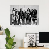 POSTER BEAUTÉS DE BAIN FLORIDE 1920 (Bureau à domicile)