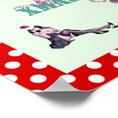 Poster Beautés de Noël, Pin-up filles Imprimerie d'art XM (Coin)