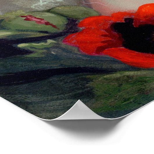 Poster Beautés toxiques III : Opium Poppy ART IMPRIMER (Coin)