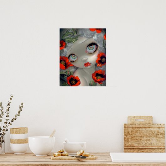 Poster Beautés toxiques III : Opium Poppy ART IMPRIMER (Cuisine)