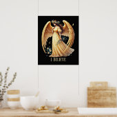 Poster Beautiful Angel lovers customizable (Cuisine)