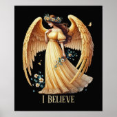 Poster Beautiful Angel lovers customizable (Devant)