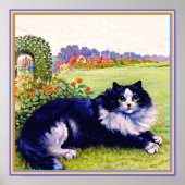 Poster Beautiful Cat, named Peter, Louis Wain famous Pet, (Devant)