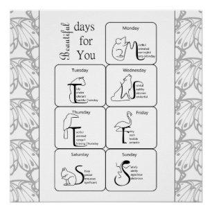 Poster Beautiful days for you in your honey week