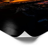 Poster Beautiful fire in ancient fireplace (Coin)