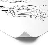 Poster Beautiful Japonais Koi Fish Swimming (Coin)