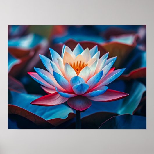 Poster Beautiful Lotus Flower (Devant)