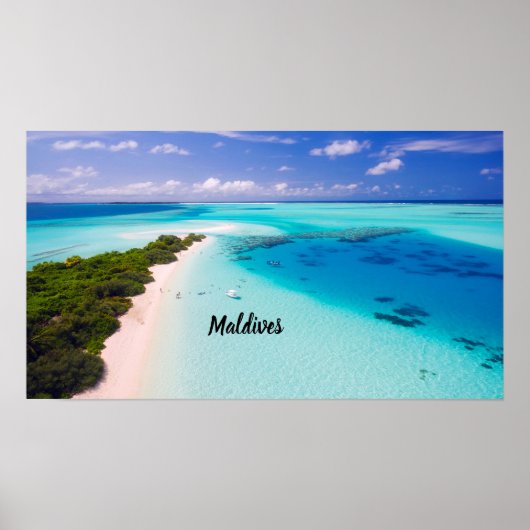 Poster Beautiful maldives (Devant)
